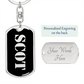 Scot v2 - Luxury Dog Tag Keychain