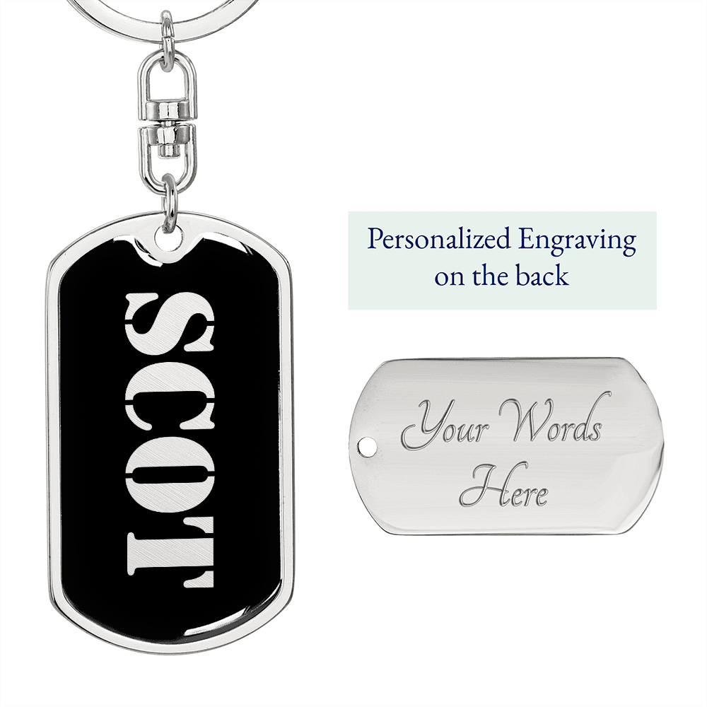 Scot v2 - Luxury Dog Tag Keychain