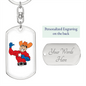 Cowboy - Luxury Dog Tag Keychain