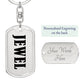 Jewel v01 - Luxury Dog Tag Keychain