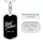 Best Father Since 1979 v3 - Luxury Dog Tag Keychain