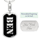 Ben v3 - Luxury Dog Tag Keychain