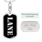 Lane v2 - Luxury Dog Tag Keychain