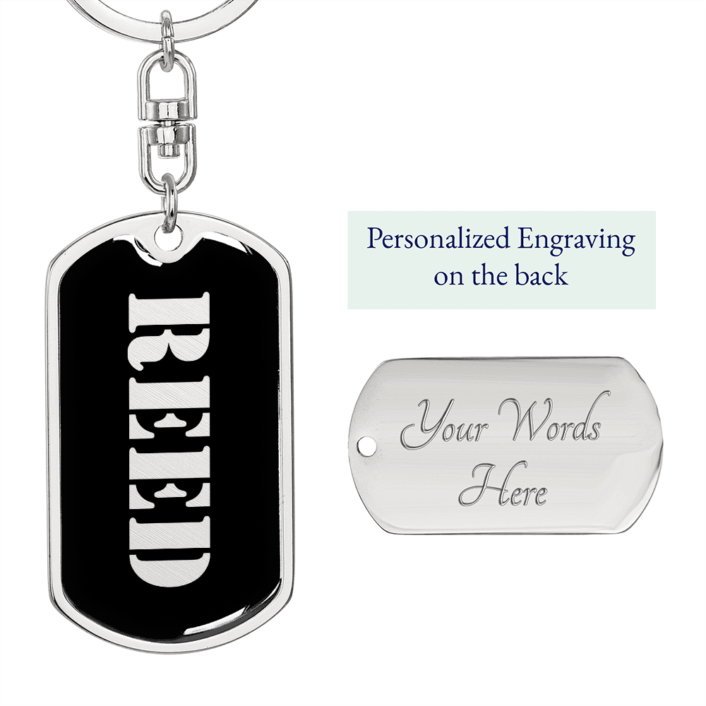 Reed v2 - Luxury Dog Tag Keychain