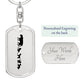 Mama Lioness With 4 Cubs - Luxury Dog Tag Keychain
