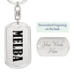 Melba v01 - Luxury Dog Tag Keychain