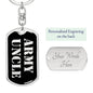 Army Uncle v2 - Luxury Dog Tag Keychain
