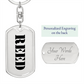 Reed - Luxury Dog Tag Keychain