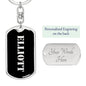 Elliott v3 - Luxury Dog Tag Keychain