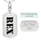 Rex - Luxury Dog Tag Keychain