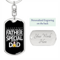To Be A Dad - Luxury Dog Tag Keychain