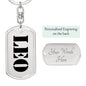 Leo - Luxury Dog Tag Keychain