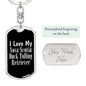 Love My Nova Scotia Duck Tolling Retriever v2 - Luxury Dog Tag Keychain