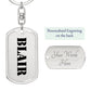 Blair - Luxury Dog Tag Keychain