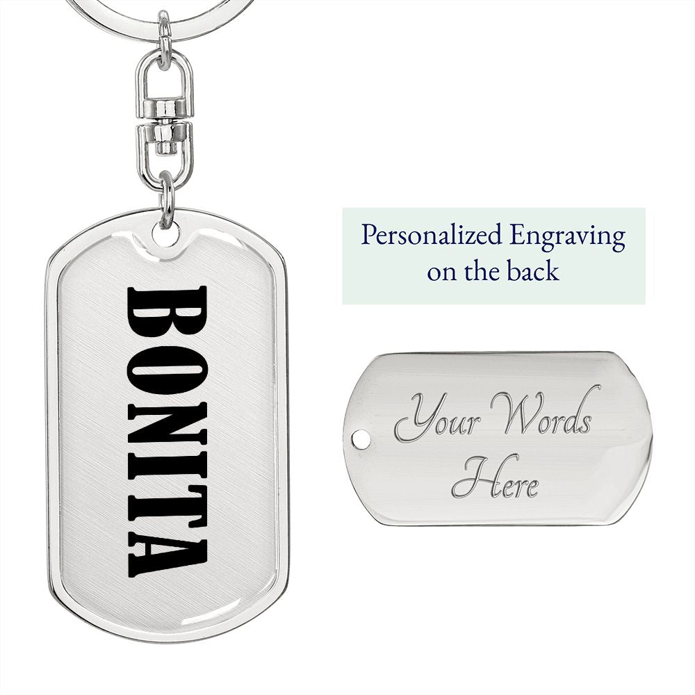 Bonita v01 - Luxury Dog Tag Keychain