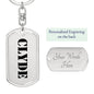 Clyde - Luxury Dog Tag Keychain
