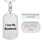 Love My Bloodhound v4 - Luxury Dog Tag Keychain