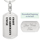 Coast Guardsman's Uncle - Luxury Dog Tag Keychain
