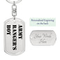 Army Ranger's Boy - Luxury Dog Tag Keychain