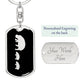 Mama Hippo With 2 Calves v2 - Luxury Dog Tag Keychain
