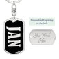 Jan v02 - Luxury Dog Tag Keychain