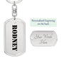 Rodney - Luxury Dog Tag Keychain