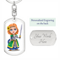 Knight 03 - Luxury Dog Tag Keychain