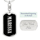 Marissa v02 - Luxury Dog Tag Keychain