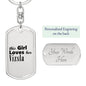 Vizsla - Luxury Dog Tag Keychain