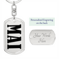 Mai v01 - Luxury Dog Tag Keychain
