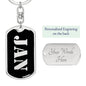 Jan v3 - Luxury Dog Tag Keychain