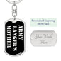 Army Ranger's Mother v2 - Luxury Dog Tag Keychain