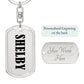 Shelby v01 - Luxury Dog Tag Keychain