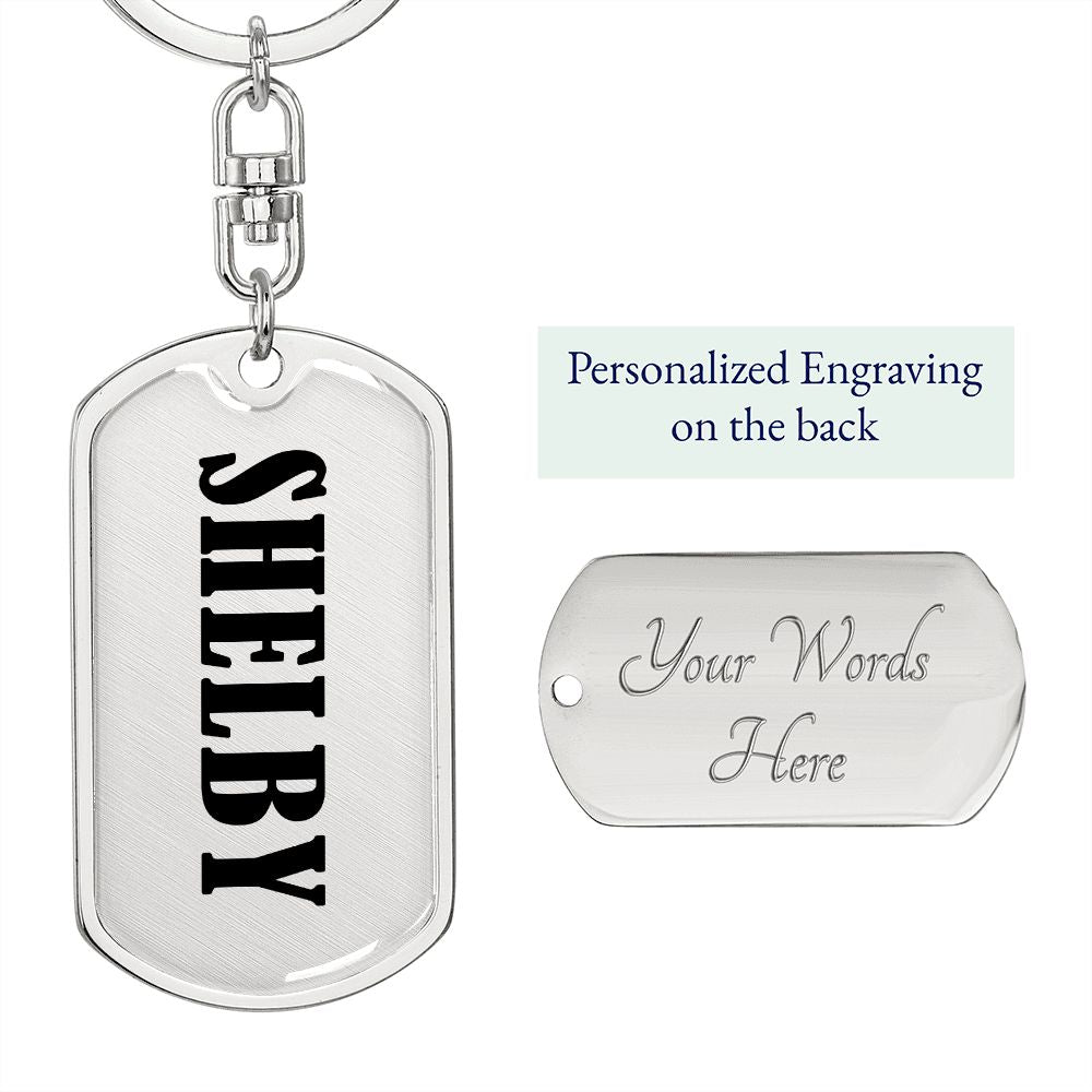 Shelby v01 - Luxury Dog Tag Keychain