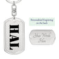 Hal - Luxury Dog Tag Keychain