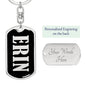 Erin v02 - Luxury Dog Tag Keychain