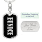 Eunice v02 - Luxury Dog Tag Keychain