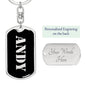 Andy v3 - Luxury Dog Tag Keychain
