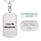Love My Affenpinscher v4 - Luxury Dog Tag Keychain