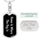 Pug's Home v2 - Luxury Dog Tag Keychain
