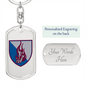 45th Air Assault Brigade (Ukraine) - Luxury Dog Tag Keychain