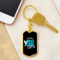 Reel Cool Dad - Luxury Dog Tag Keychain