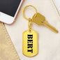 Bert - Luxury Dog Tag Keychain