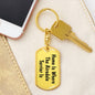 Airedale Terrier's Home - Luxury Dog Tag Keychain