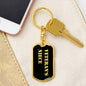 Veteran's Niece v2 - Luxury Dog Tag Keychain