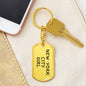 New York City Girl v4 - Luxury Dog Tag Keychain