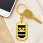 Ed - Luxury Dog Tag Keychain