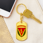 40th Artillery Brigade (Ukraine) - Luxury Dog Tag Keychain