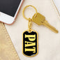 Pat v02 - Luxury Dog Tag Keychain