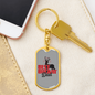 Best Buckin' Dad - Luxury Dog Tag Keychain